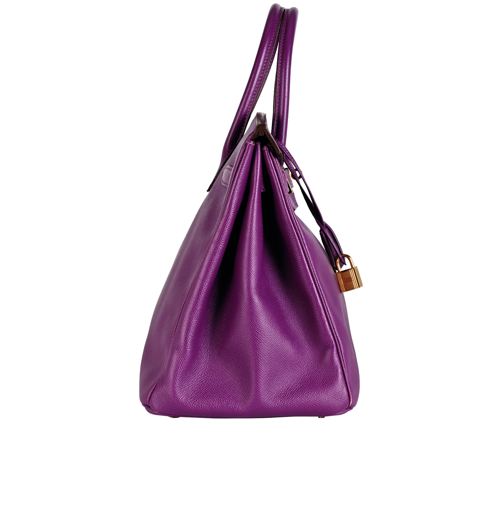 Birkin 35 In Epsom Anemone, &pound;8,800, Handbags, Purple, Leather, Side view